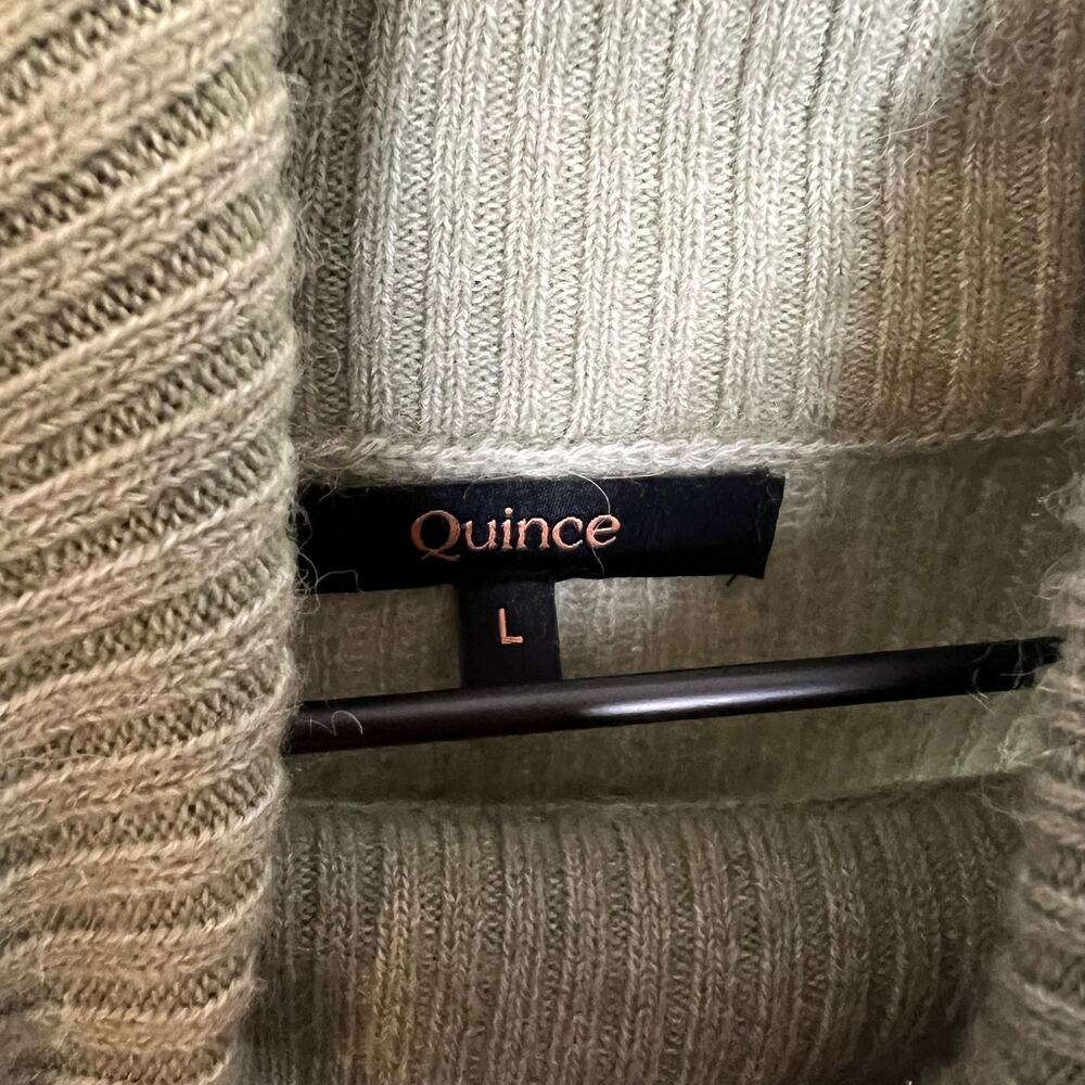 Quince Olive Green Turtleneck Sweater - Picture 10 of 16